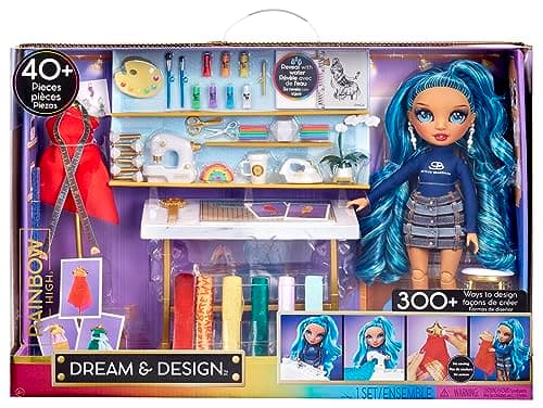 Image of Rainbow High - Fashion Studio Couture Playset - Poupée Skyler Bradshaw articulée + tissus et accessoires de couture