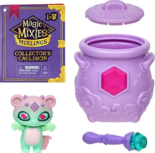 Image of Magic Mixies Mixlings Collector's Cauldron 1 Pack, Magic Wand Reveals Magic Power, for Kids Aged 5 and Up (Styles May Vary)