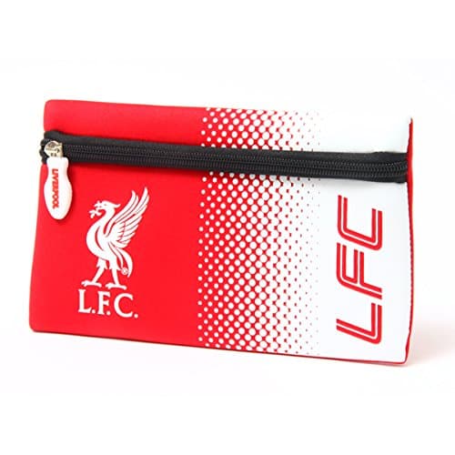 Image of Official Football Merchandise Flat Neoprene Zip Pencil Case Official Club Colours , Liverpool FC