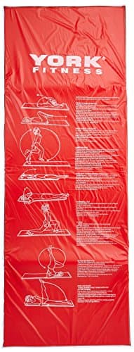 Image of York Fitness Exercise Mat - Blue/Red