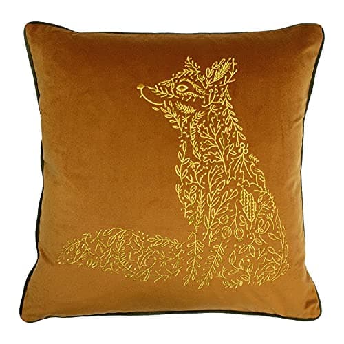 Image of furn. Forest Fauna Fox Cushion Cover, Rust, 50 x 50cm