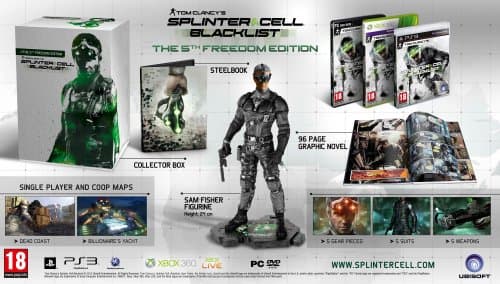 Image of Tom Clancys Splinter Cell Blacklist 5th Freedom Edition Game PS3