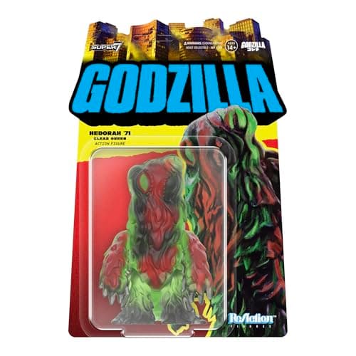 Image of Super7 Toho Hedorah '71 (Clear Green) Reaction Figure - 3.75" Toho Godzilla Action Figure Classic Monster Movie Collectibles and Retro Toys