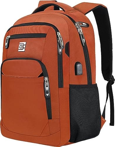 Image of KASIBON Laptop Backpack with USB Charging&Headphone Port,Anti-Theft Business Laptop Backpack with Breathable Padded Shoulder Strap, Water Resistant Computer Rucksack