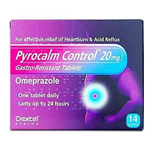 Image of Pyrocalm Control Gastro-Resistant Tablets 20mg, 14 Tablets, Pack of 1