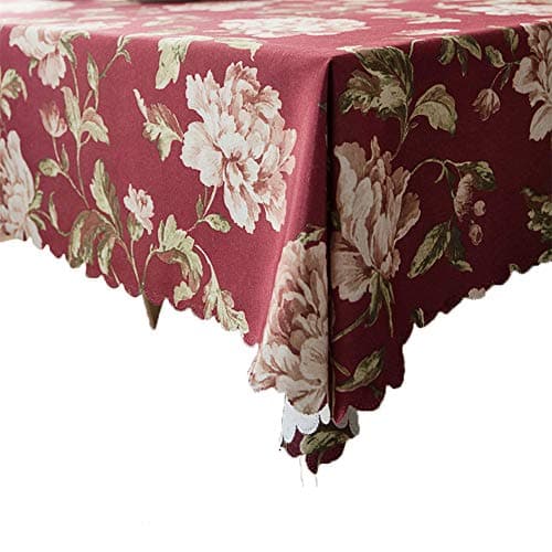 Image of Print Fabric Tablecloth, Water-Proof Rectangle Table Cover, Oil-Proof Spill-Proof Polyester Wipeable Tablecloth, for Kitchen, Dining, Indoor, Outdoor, Tabletop Decoration,C,5151inch/9269(D,51*71inch)