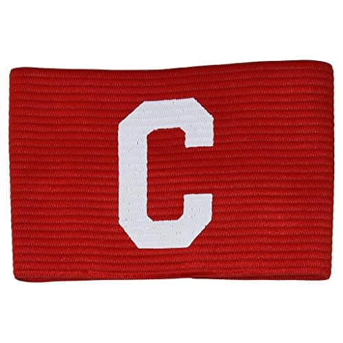 Image of Precision Training Unisex-youth Precision Big C CaPTains Armband, Red-white, Junior