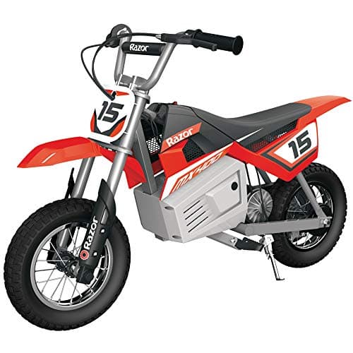 Image of Razor Dirt Rocket Motorbike MX400 24 Volt - Red, Electric Powered Dirt Bike, 10-14 Mph with High/Low Parent Switch, Ages 8+, Up to 60 Mins Ride Time