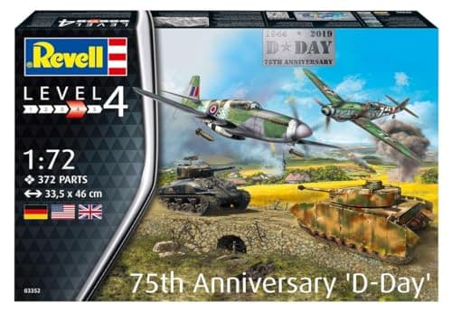 Image of Revell 03352 D-Day 75th Anniversary Gift Set Plastic 1:72 scale plastic model kit