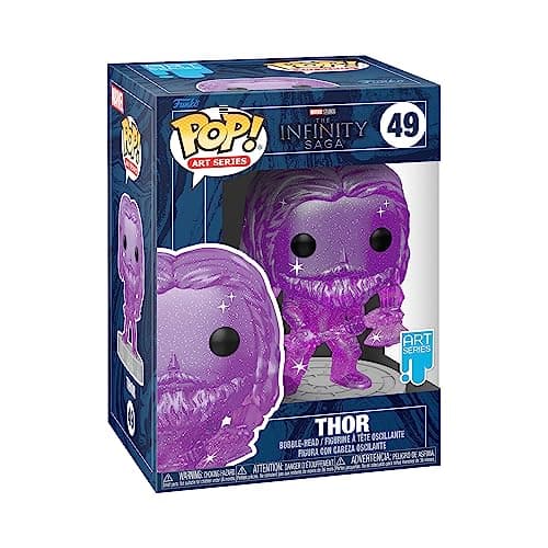 Image of Funko Pop! Artist Series: Marvel Infinity Saga - Object - Thor - Purple - Avengers - Collectable Vinyl Figure - Includes Premium Plastic Protector Display Case - Gift Idea - Official Merchandise