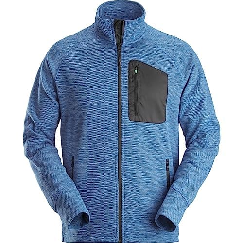Image of Snickers 8042 Flexi Work Fleece Jacket True Blue/Black 2XL