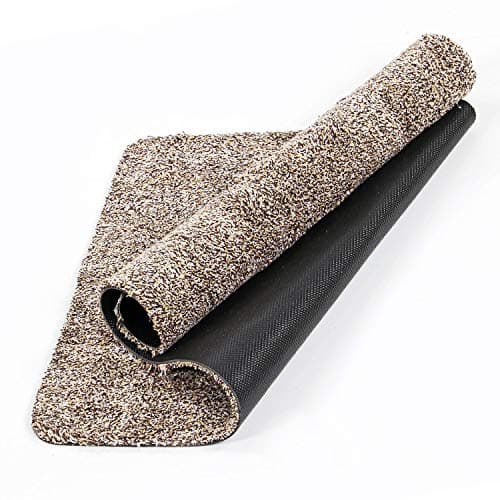 Image of Taylor & Brown Super Absorbent Magic Mat Door Mat Microfibre Washable Indoor Outdoor Anti Slip Mat – Entrance Step Mats – No Foot Prints – Removes Dirt Mud – Clean Floor - 46 x 70cm (Brown)