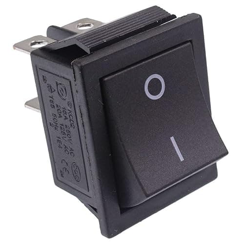 Image of Off-(On) Momentary Rectangle Rocker Switch DPST 15A 250VAC