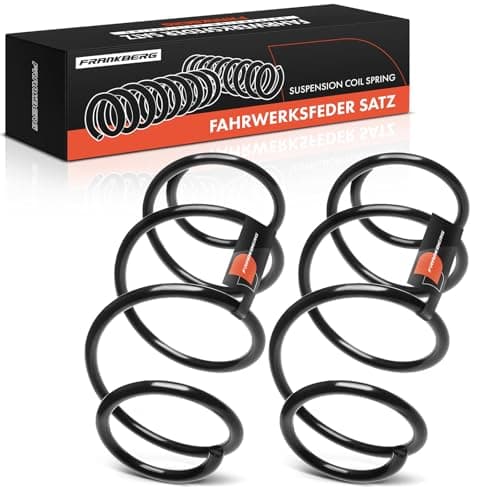 Image of Frankberg 2x Coil Spring Front axle Left Right Compatible with Clio III 2005-2010 Modus/Grand Modus 2004-2010 Replace# 8200127287