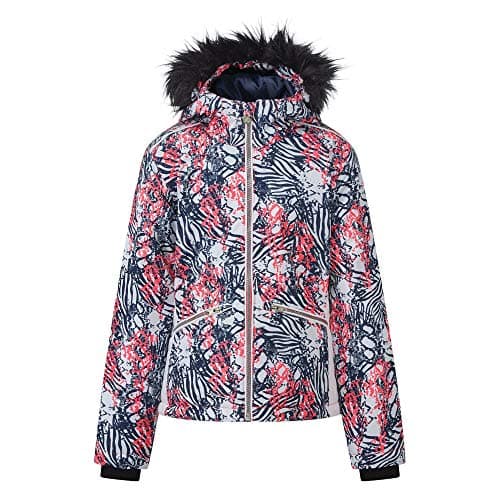 Image of Dare 2b Far Out Waterproof Breathable Taped Seams Insulated Reflective Detail Jacket Jackets - Neon Pink, 11-12