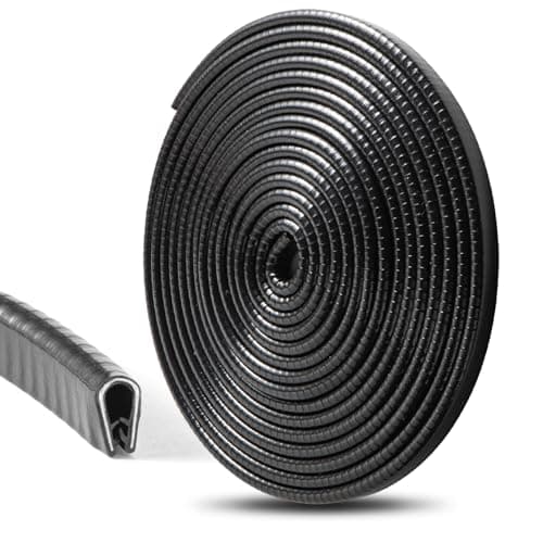 Image of Car Door Edge Protector 5M/16.4Ft, U Shape Car Door Rubber Edge Trim No Glue, Fit for Most Cars