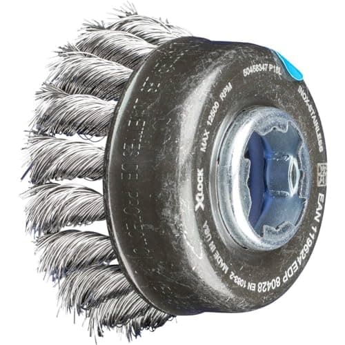 Image of PFERD Cup Brush, Diameter 65 mm, Knotted, 0.35 mm Stainless Steel Wire, X-Lock Socket, 43305027 - for Quick and Comfortable Tool Changes