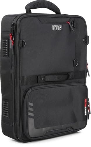 Image of Gator Cases ICON Series Small DJ Controller Bag with Weather-Resistant Exterior and Customizable Foam Block Interior, Fits Controllers up to 20", (G-ICONDJ-SM-BP)