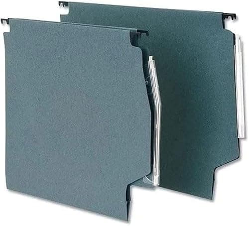 Image of 5 Star Lateral File Manilla with Clear Tabs and Inserts 215gsm W275mm Green [Pack of 50]