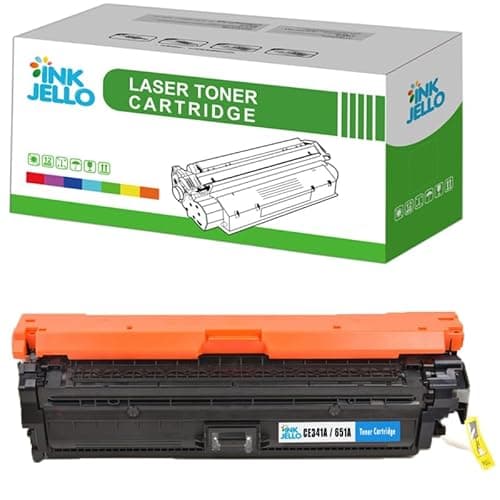 Image of InkJello Remanufactured CE341A Toner Cartridge Replacement for HP LaserJet Enterprise 700 Color MFP M775dn, MFP M775f, MFP M775z, MFP M775z+ Cyan (1 Pack)