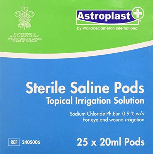 Image of Astroplast 2405006 Saline Eyewash Pods 20ml Pack of 25