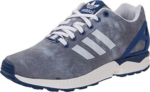 Image of adidas Originals Women's ZX Flux W Lace-Up Fashion Sneaker, Dark Marine/White/Dark Marine, 4 UK