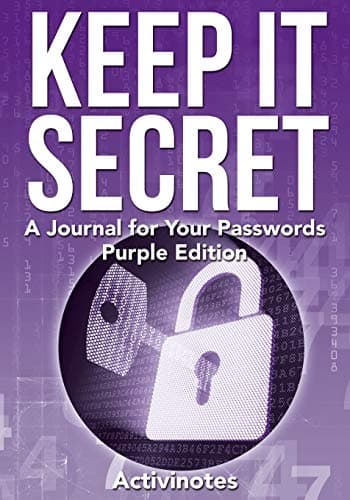 Image of Keep It Secret: A Journal for Your Passwords, Purple Edition
