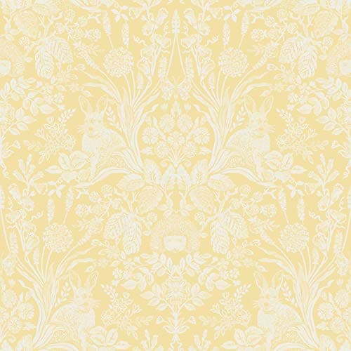 Image of Holden Decor Whitcliffe Harlen Yellow Wallpaper 90806 - Woodland Animals