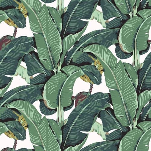 Image of Yumeihoe Tropical Palm Leaf Peel and Stick Wallpaper Green Banana Leaves Self Adhesive Wall Paper Removable Contact Paper for Living Room 17.7"x118"
