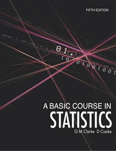 Image of A Basic Course in Statistics