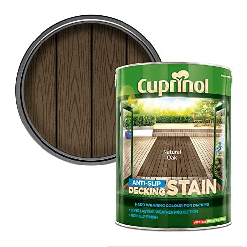 Image of Cuprinol 5122409 Anti-Slip Decking Stain Exterior Woodcare, Natural Oak