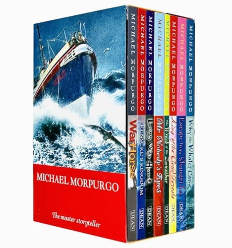 Image of Michael Morpurgo Collection Childrens 8 Books Set Boxed (King of the Cloud Forests, Escape from Shangri-La, Why the Whales Came, Kensuke's Kingdom, Long Way Home, The Wreck of the Zanzibar, Mr Nobody's Eyes and War Horse)