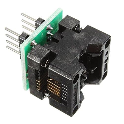 Image of DollaTek SOP8 to DIP8 IC socket Programmer adapter Socket OTS-16-03 for 24xx 93xx eeprom