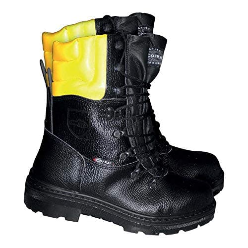 Image of Cofra cut protection boot Woodsman BIS forestry boot with saw protection, black, 25580-000 size 46