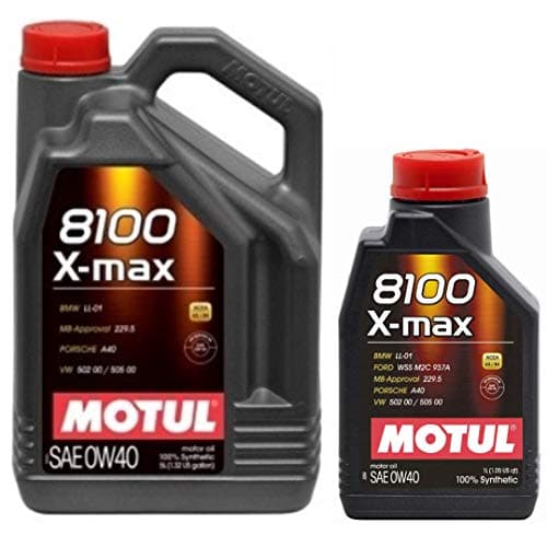 Image of Motul 8100 X-max 0W40 Fully Synthetic Engine Motor Oil WSSM2C937A 505 00 LL-01, 6 Litres