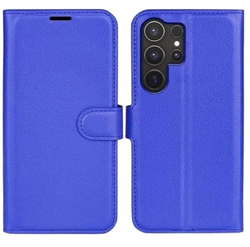 Image of Fia Direct For Samsung Galaxy S8 Case - Premium Leather Folio Flip Cover | RFID-Technology | Kickstand | Money and Card Holder Wallet | Blue
