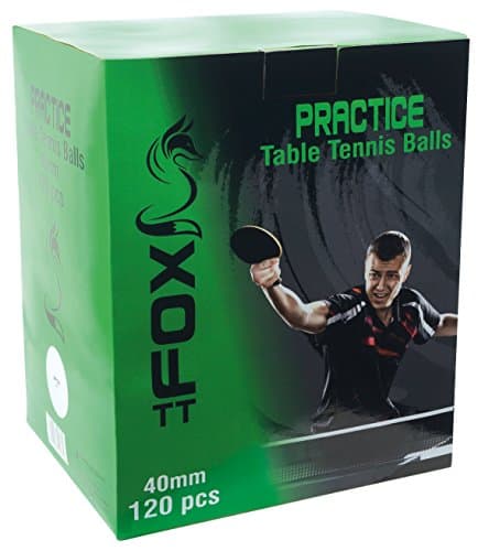 Image of Fox TT Practice Table Tennis Balls (Pack of 120) - White, one size, FTT107