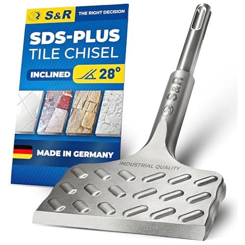 Image of S&R SDS Plus Tile Chisel – 165x75mm | Thunder-Optimized Geometry | Made in Germany | Professional Quality