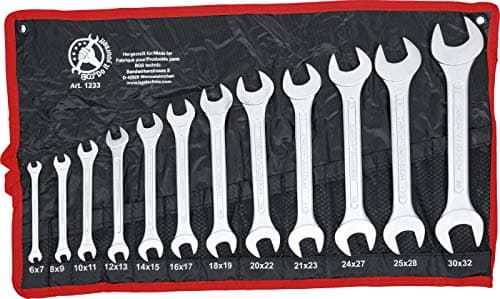 Image of BGS Diy 1233 | Double Open End Spanner Set | 6 x 7 - 30 x 32 mm | 12 pcs.