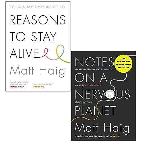 Image of Reasons to Stay Alive, Notes on a Nervous Planet 2 Books Collection Set By Matt Haig