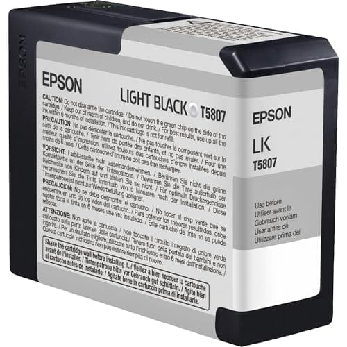 Image of Epson Ink Cartridge 80 ml, Light Black, Genuine