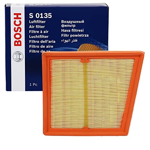 Image of Bosch S0135 Car Air Filter - Separates Particles from the Air Intake - Moisture-resistant plus High Tensile Strength