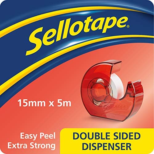 Image of Sellotape SE4275 15mm x 5m Double Sided Tape/Dispenser