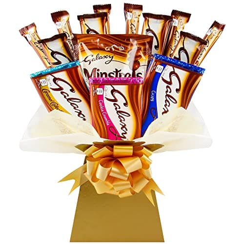 Image of Luxury Chocolate Bouquet Hamper Gift Full of Galaxy Favourites
