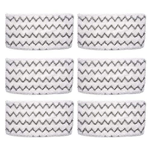 Image of BIHARNT 6 Pack Steam Mop Replacement Pads Compatible with Shark Steam Mops S1000UK & SteamSpot S2001UK, Floor Steamer Pads Washable, Reusable Microfiber Cleaner Pads
