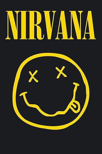 Image of Tainsi Asher Gift Nirvana Smiley Poster, Multi-Colour Matte Frameless Wall Art, 11 x 17 inch (28cm x 43cm), Perfect for Home, Office or Gift, Great Wall Decor