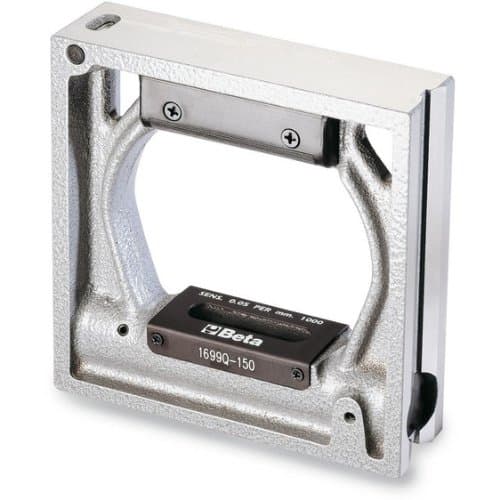 Image of Beta 16990020 Model 1699 Q/200 Precision Square Level with 2 Vials, Die-cast Iron, 200mm