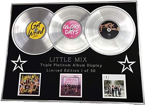Image of LITTLE MIX/TRIPLE PLATINUM ALBUM DISPLAY/GET WEIRD + GLORY DAYS + LM 5 /COA