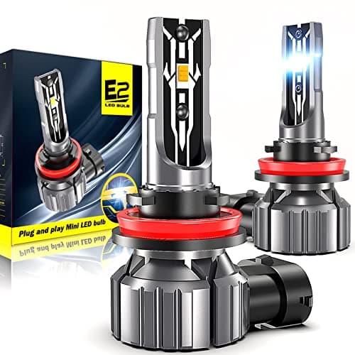Image of ConBlom H8 H9 H11 LED Headlight Bulbs Canbus Error Free, 12V 70W 12000Lumens 6000K Xenon White H11 LED Auto Car Headlight Conversion Kit, 360 Degree Adjustable Beam Lamps, IP65 Waterproof, Pack of 2