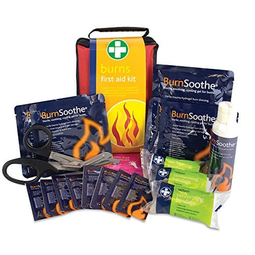 Image of Reliance Medical Burn First Aid Kit - Red Stockholm Bag, Revolutionary Relabel Dressings, Ideal for Kitchens and Hazard Areas